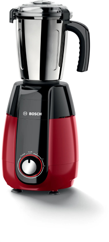 Bosch TrueMixx Pro 1000W Mixer Grinder with 4 Jars - Black & Red (MGM8842RIN)